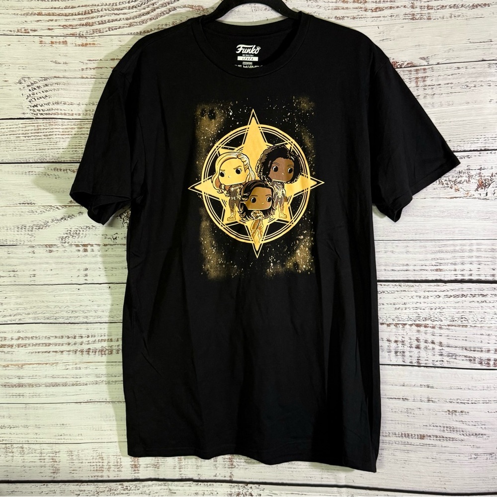 Marcel Funko Pop Tee Collector Corps with Metallic Gold Design